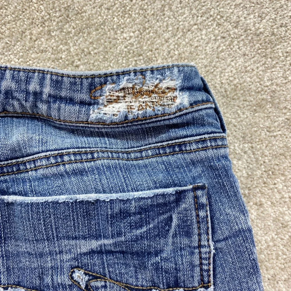 Silver Jeans Brianna Bootcut Womens 31 Blue Denim Low Rise Raw Hem‎ L31860